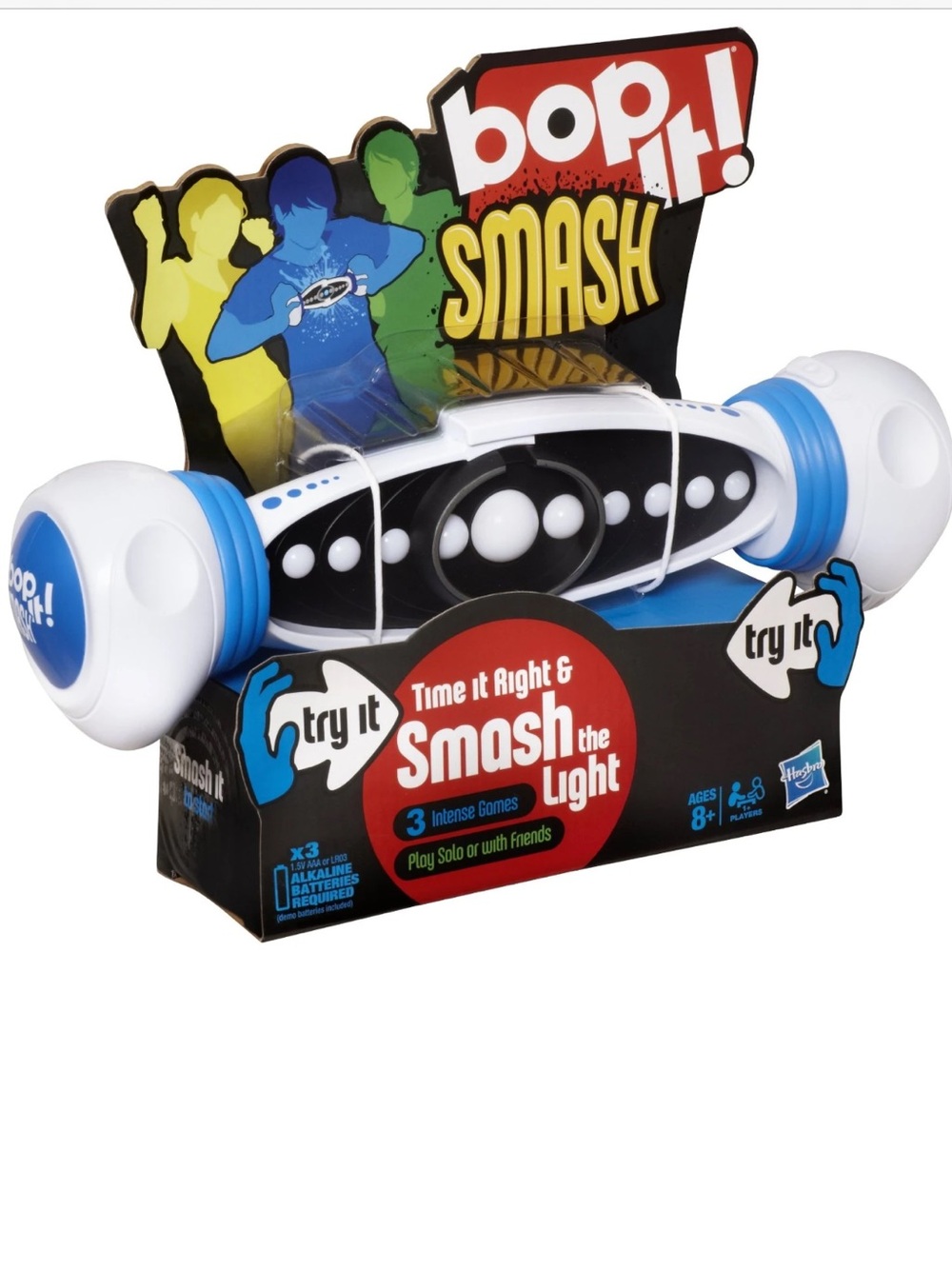 Hasbro Bop It! Smash Electronic Game - White & Blue